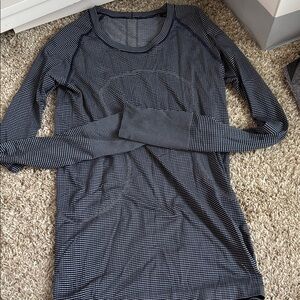 Lululemon Swiftly Tech Long-Sleeve Striped Top